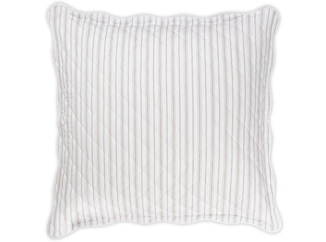 Quilted Euro Sham Pebble - Calypso Quilted Bedding by Matouk Schumacher at Fig Linens and Home