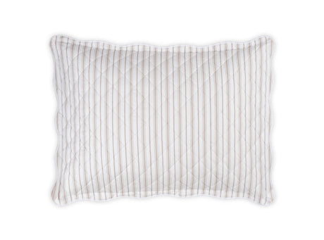 Quilted Pillow Sham Pebble - Calypso Quilted Bedding by Matouk Schumacher at Fig Linens and Home