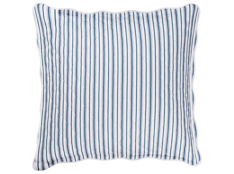 Quilted Euro Sham Prussian Blue - Calypso Quilted Bedding by Matouk Schumacher at Fig Linens & Home