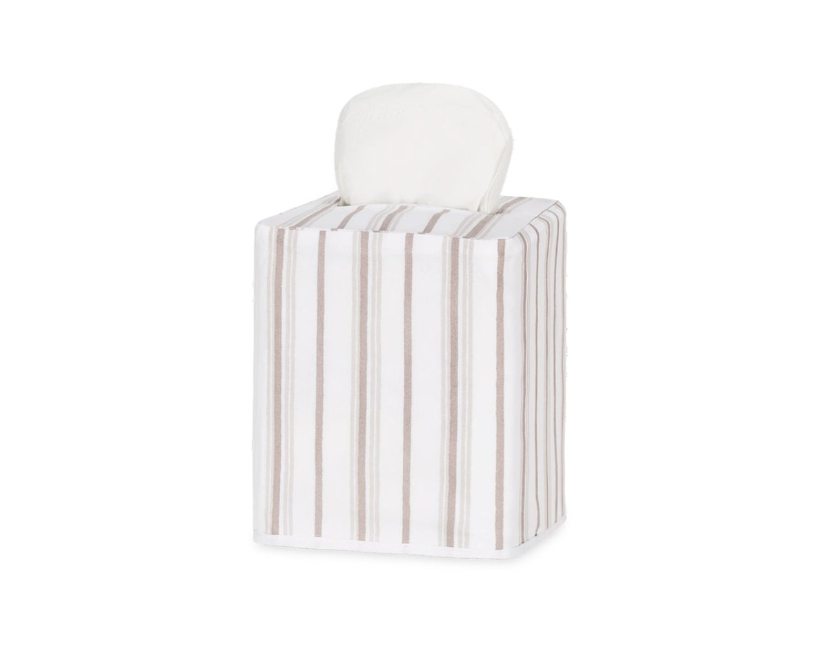 Calypso Pebble Tissue Box Cover by Matouk Schumacher at Fig Linens and Home