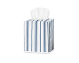 Calypso Prussian Blue Tissue Box Cover by Matouk Schumacher at Fig Linens and Home