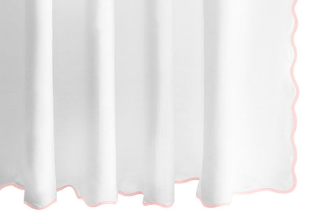 Matouk Shower Curtain - Camilla Pique Blush Pink at Fig Linens and Home