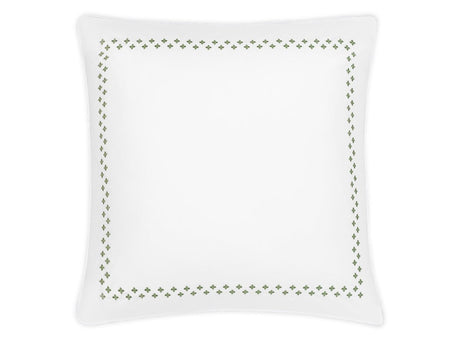 Matouk Casablanca Euro Sham in Clover at Fig Linens and Home