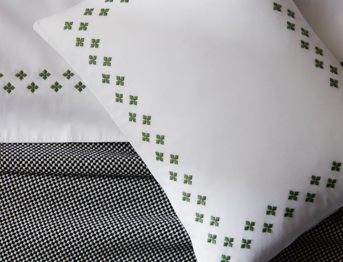 Matouk Casablanca Percale Bedding at Fig Linens and Home - Lifestyle View 3