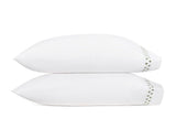 Matouk Casablanca Pillowcases in Clover at Fig Linens and Home