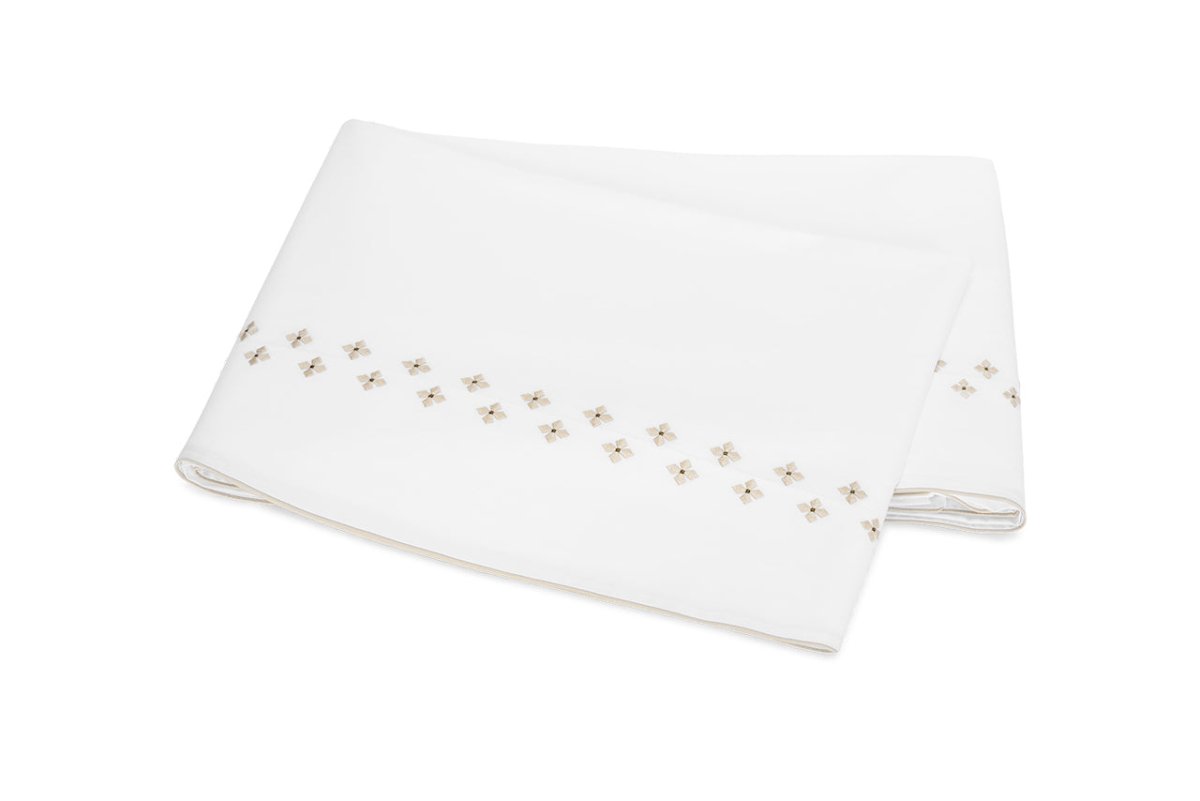 Matouk Casablanca Flat Sheet in Dune at Fig Linens and Home