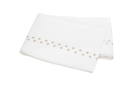 Matouk Casablanca Flat Sheet in Dune at Fig Linens and Home
