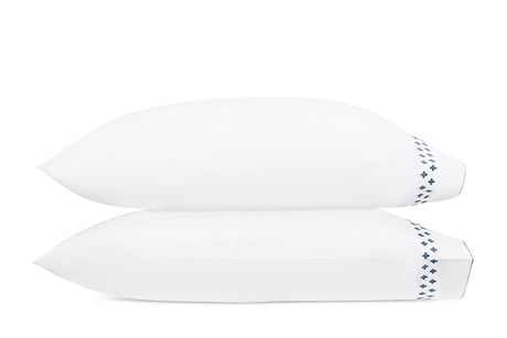 Matouk Casablanca Pillowcases in Indigo at Fig Linens and Home