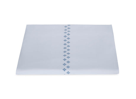 Matouk Casablanca Duvet Cover in Sky Blue at Fig Linens and Home