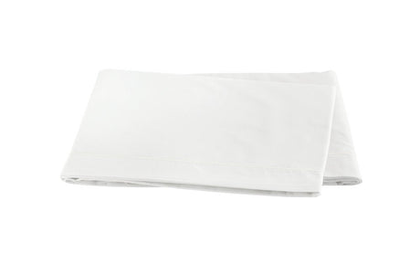 Matouk Ceylon Satin Stitch Bone Flat Sheet | Fig Linens and Home