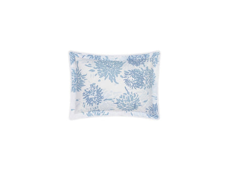 Matouk Tillet Chrysanthemum Boudoir Sham Blue at Fig Linens and Home