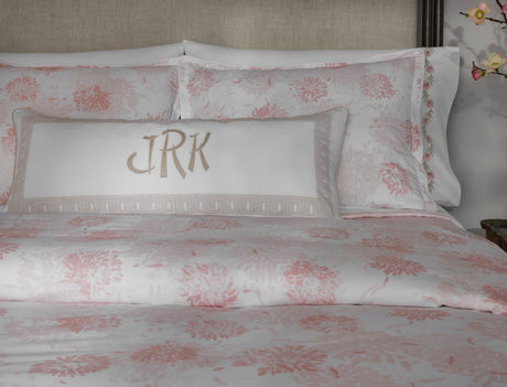 Chrysanthemum Blush Bedding by Matouk x Tillett at Fig Linens and Home - Lifestyle 6