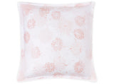 Matouk Tillett Chrysanthemum Euro Sham Blush Pink at Fig Linens and Home