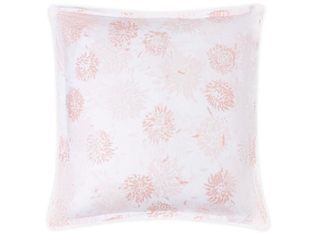 Matouk Tillett Chrysanthemum Euro Sham Blush Pink at Fig Linens and Home