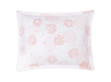 Matouk Tillett Chrysanthemum Pillow Sham Blush Pink at Fig Linens and Home