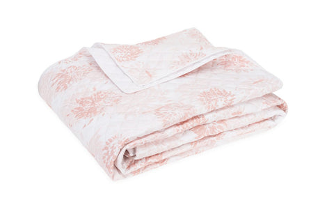 Matouk Tillett Chrysanthemum Quilt Blush at Fig Linens and Home