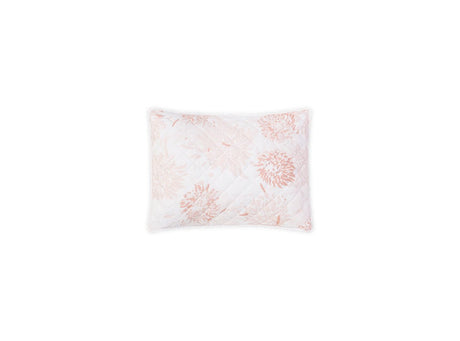 Matouk Tillett Chrysanthemum Quilted Boudoir Sham Blush at Fig Linens and Home