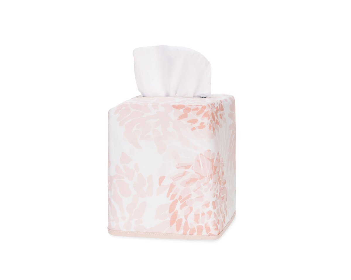 Chrysanthemum Tissue Box Cover Blush Pink | Matouk x Tillett at Fig Linens and Home