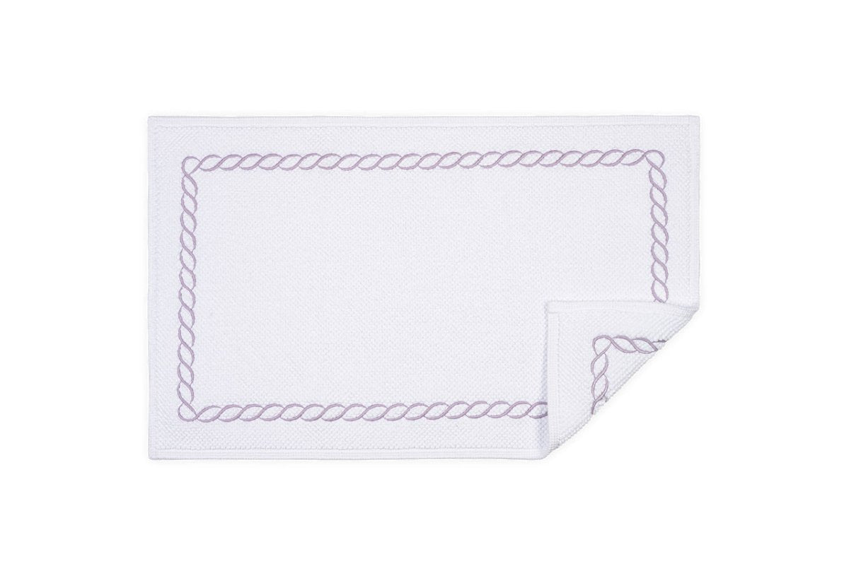 Bath Rug in Lilac -  Matouk Classic Chain Small Rug at Fig Linens and Home