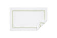 Bath Rug in Spring Green -  Matouk Classic Chain Small Rug at Fig Linens and Home