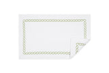 Bath Rug in Spring Green -  Matouk Classic Chain Small Rug at Fig Linens and Home