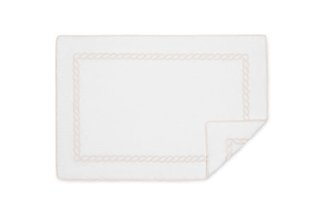 Matouk Classic Chain Bath Tub Mat in Blush at Fig Linens and Home