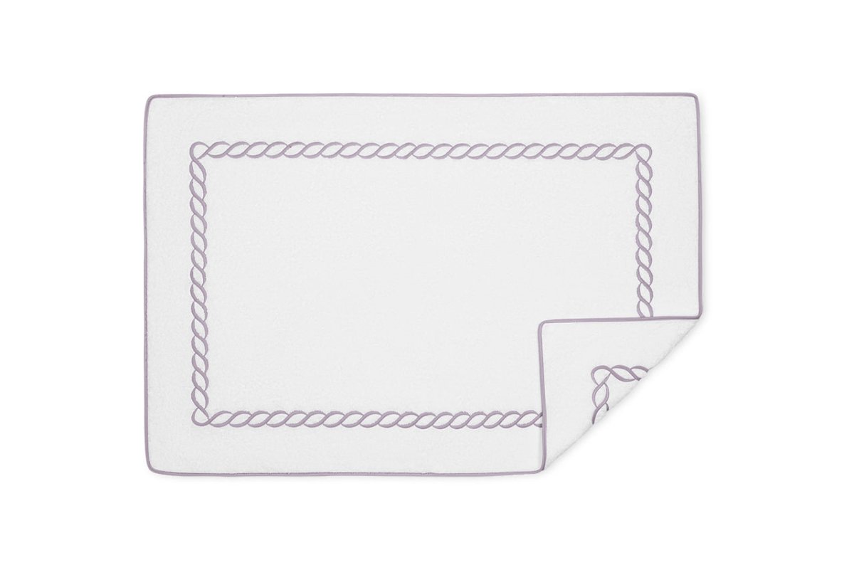 Matouk Classic Chain Bath Tub Mat in Lilac at Fig Linens and Home