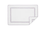Matouk Classic Chain Bath Tub Mat in Lilac at Fig Linens and Home