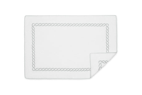 Matouk Classic Chain Bath Tub Mat in Silver at Fig Linens and Home