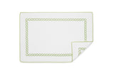 Matouk Classic Chain Bath Tub Mat in Spring Green at Fig Linens and Home