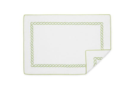 Matouk Classic Chain Bath Tub Mat in Spring Green at Fig Linens and Home