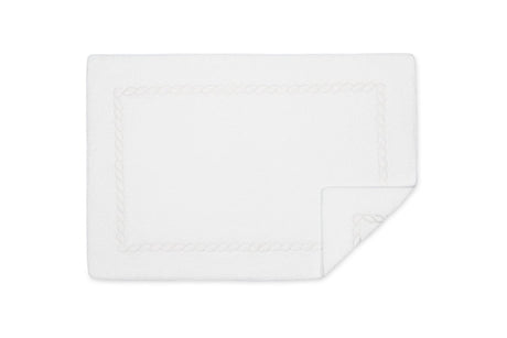 Matouk Classic Chain Bath Tub Mat in White at Fig Linens and Home