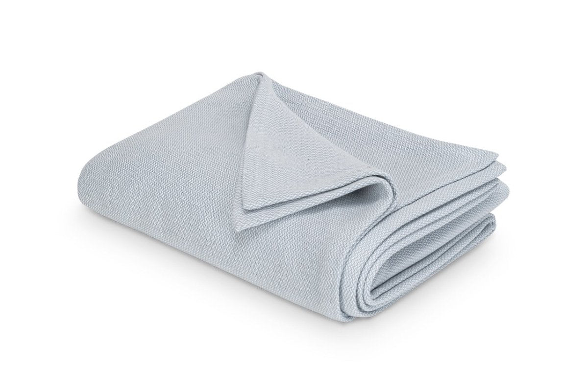 Cotton Bed Blanket - Matouk Costa Mesa Full/Queen Blanket Pool - Fig Linens and Home