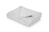 Cotton Bed Blanket - Matouk Costa Mesa King Blanket Silver - Fig Linens and Home