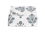 Dalila Duvet Cover in Mineral Blue | Matouk Schumacher Cotton Percale Bedding at Fig Linens and Home