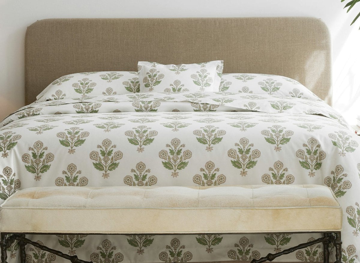 Dalila Duvet Cover | Matouk Schumacher Cotton Percale Bedding at Fig Linens and Home - Lifestyle 2