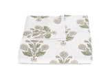 Dalila Duvet Cover in Pebble | Matouk Schumacher Cotton Percale Bedding at Fig Linens and Home