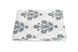 Matouk Schumacher Dalila Mineral Blue Fitted Sheets | Cotton Percale Bedding at Fig Linens and Home