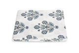 Matouk Schumacher Dalila Mineral Blue Fitted Sheets | Cotton Percale Bedding at Fig Linens and Home