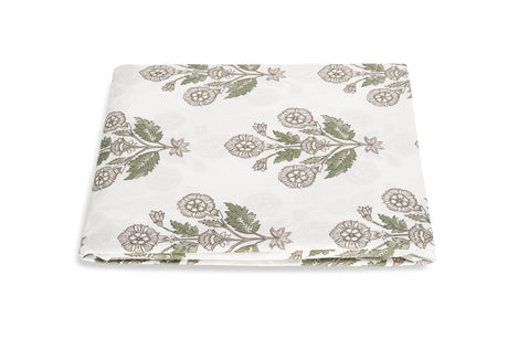Matouk Schumacher Dalila Pebble Fitted Sheets | Cotton Percale Bedding at Fig Linens and Home