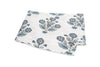 Dalila Mineral Blue Flat Sheet by Matouk Schumacher at Fig Linens and Home