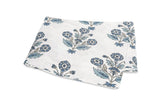Dalila Mineral Blue Flat Sheet by Matouk Schumacher at Fig Linens and Home