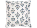 Dalila Mineral Blue European Square Pillow Sham | Matouk Schumacher at Fig Linens and Home