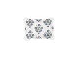 Dalila Quilted Mineral Blue Boudoir Pillow Sham | Matouk Schumacher at Fig Linens and Home