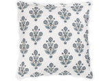 Dalila Quilted Mineral Blue European Square Pillow Sham | Matouk Schumacher at Fig Linens and Home