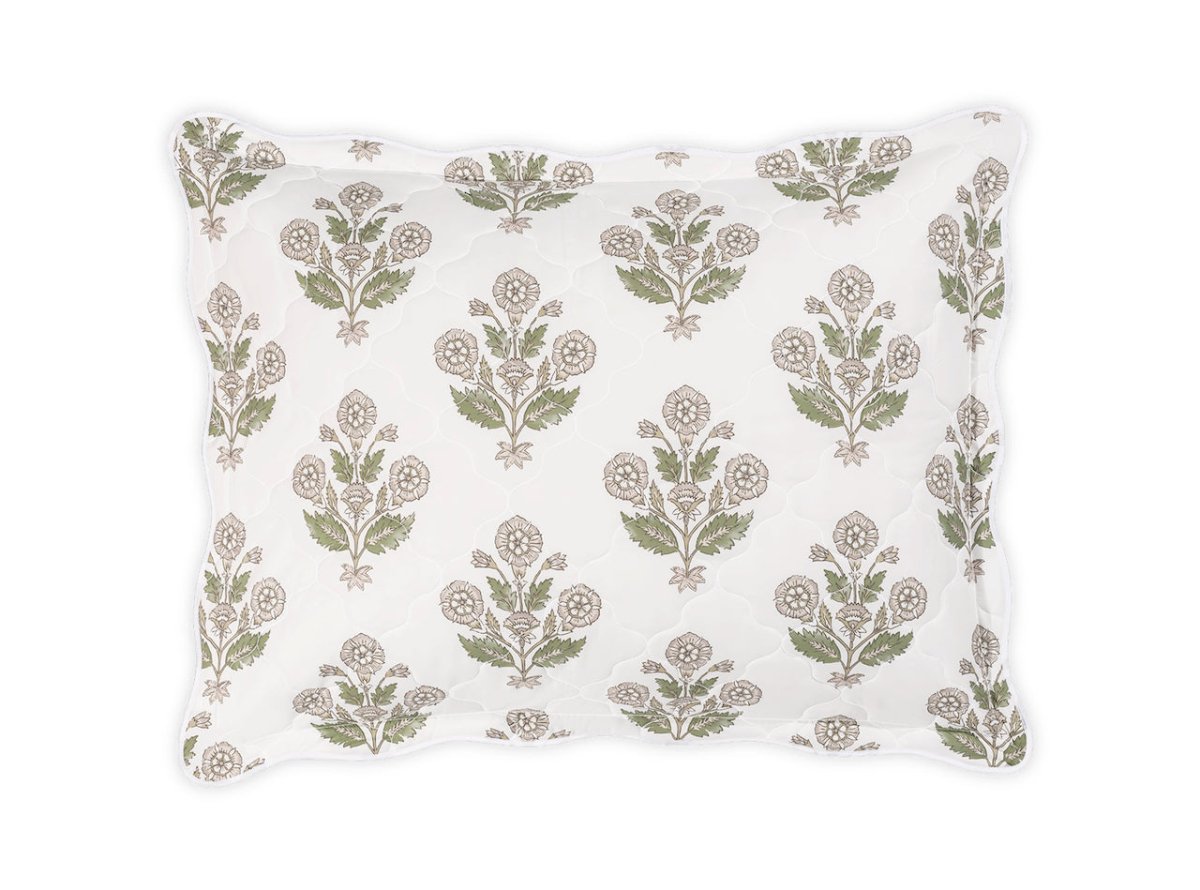Dalila Quilted Pebble Pillow Sham | Matouk Schumacher at Fig Linens and Home