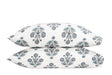 Dalila Mineral Blue Pillowcases | Matouk Schumacher at Fig Linens and Home