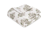 Dalila Quilted Coverlet in Pebble | Matouk Schumacher at Fig Linens and Home