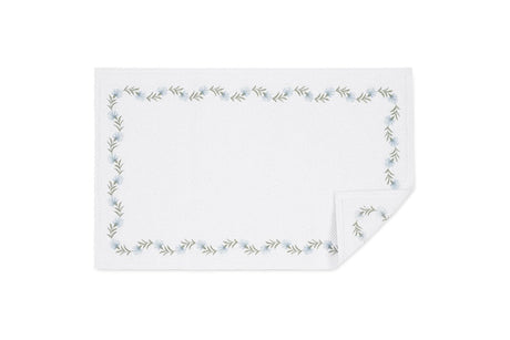 Matouk Daphne Bath Rug in Bluebell at Fig Linens and Home