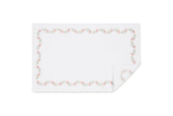 Matouk Daphne Bath Rug in Blush at Fig Linens and Home